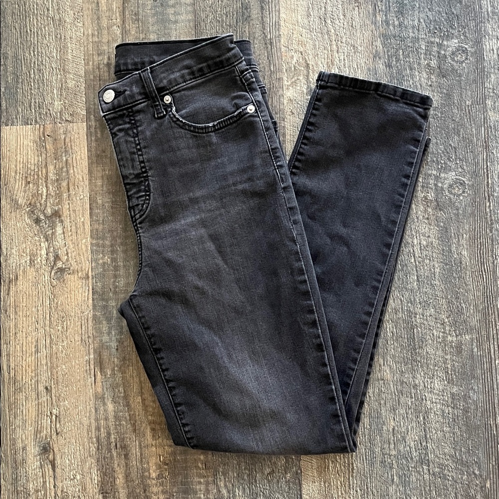 Banana Republic Charcoal High-Rise Slim Jeans